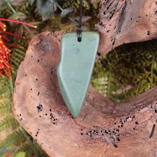 Freeform Pakohe or Argillite pendant