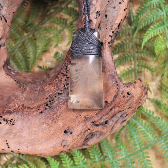 Lemon Quartz carved into a Toki or Adze