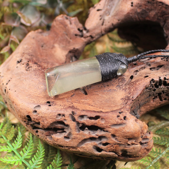 Lemon Quartz carved into a Toki or Adze