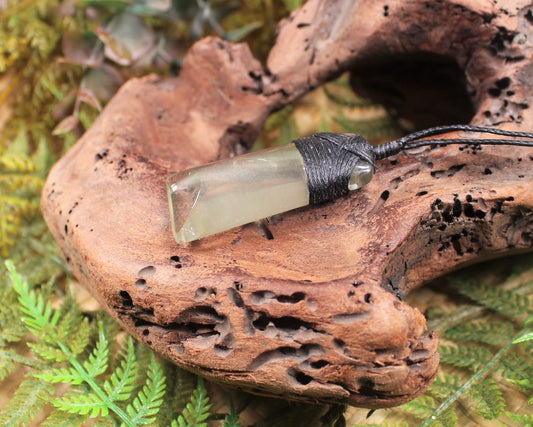 Lemon Quartz carved into a Toki or Adze