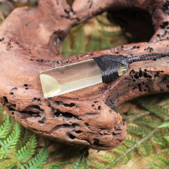 Lemon Quartz carved into a Toki or Adze