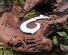 Hei Matau carved from NZ beef bone