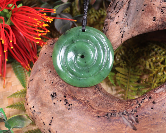 Koru carved from Hapopo Pounamu - NZ Greenstone