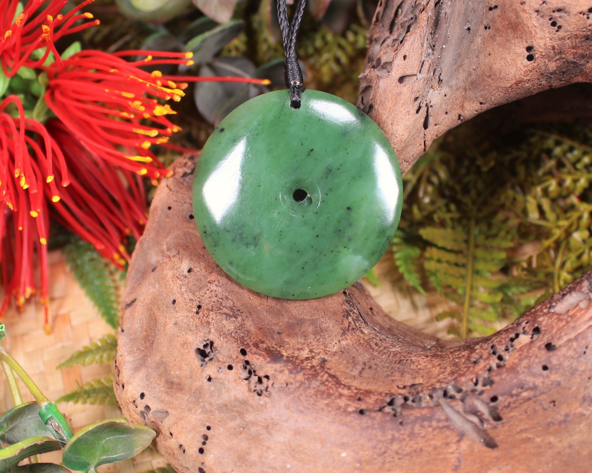 Koru carved from Hapopo Pounamu - NZ Greenstone