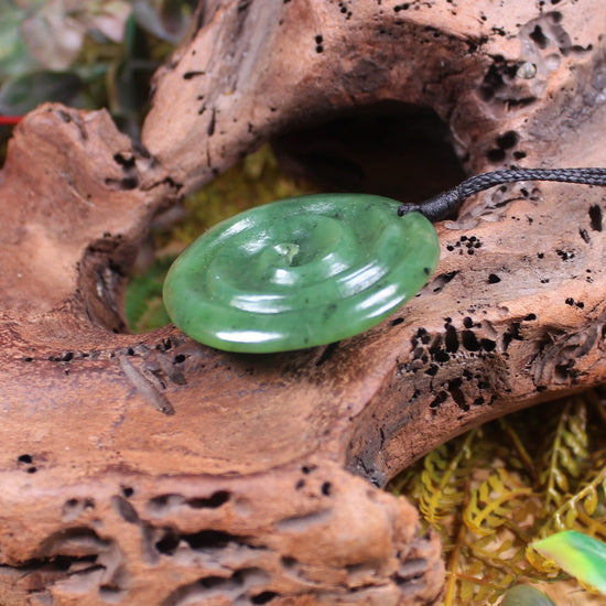Koru carved from Hapopo Pounamu - NZ Greenstone