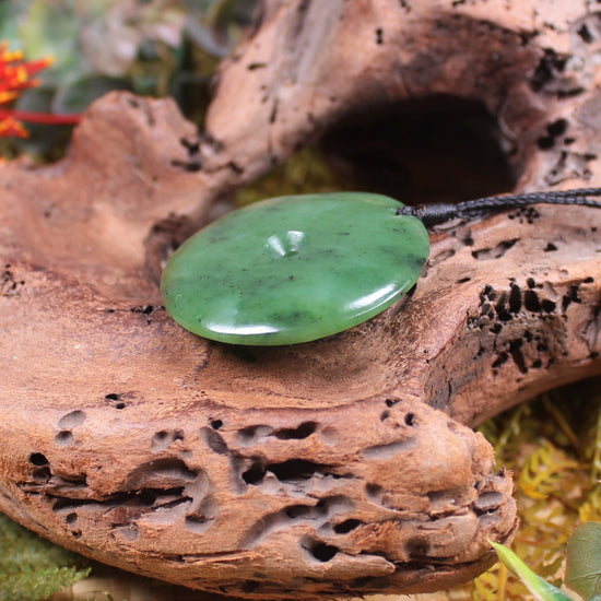 Koru carved from Hapopo Pounamu - NZ Greenstone