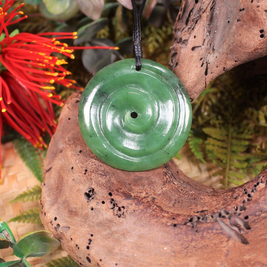 Koru carved from Hapopo Pounamu - NZ Greenstone
