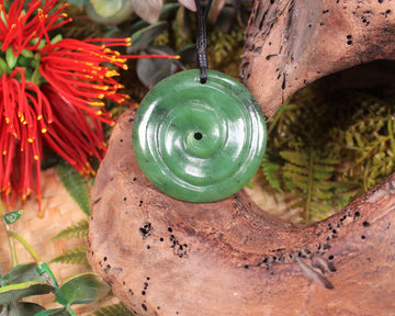 Koru carved from Hapopo Pounamu - NZ Greenstone