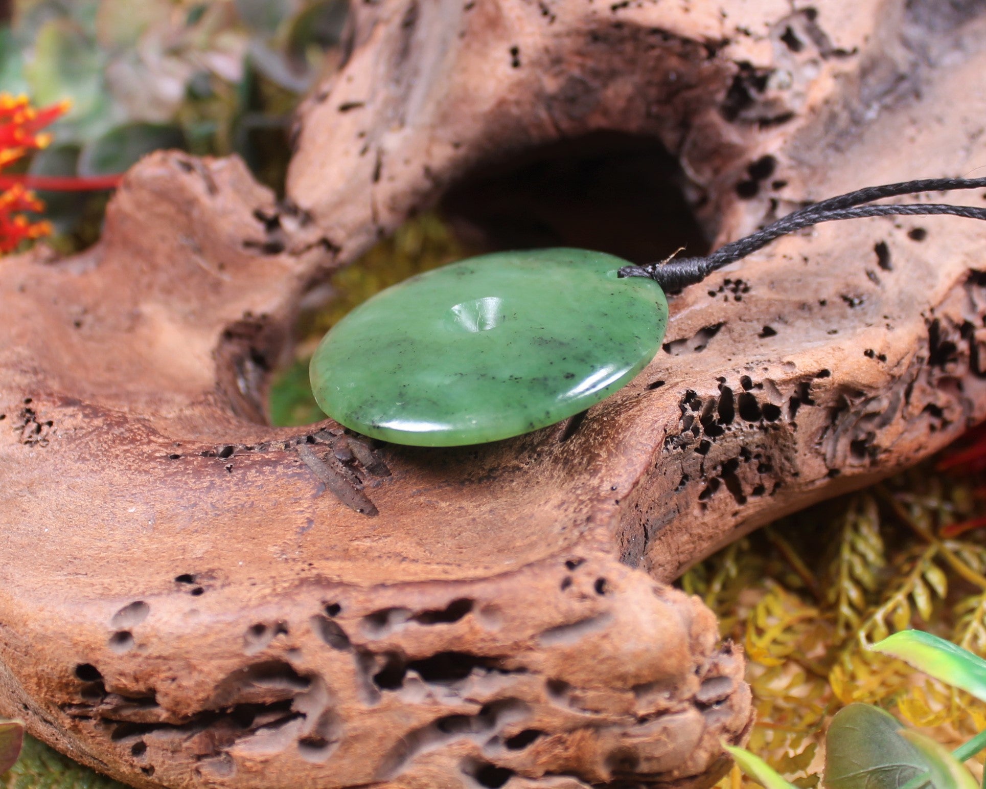 Koru carved from Hapopo Pounamu - NZ Greenstone