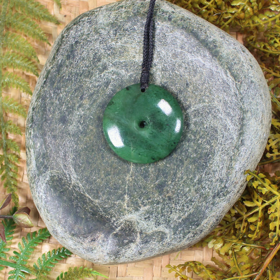 Koru carved from Hapopo Pounamu - NZ Greenstone