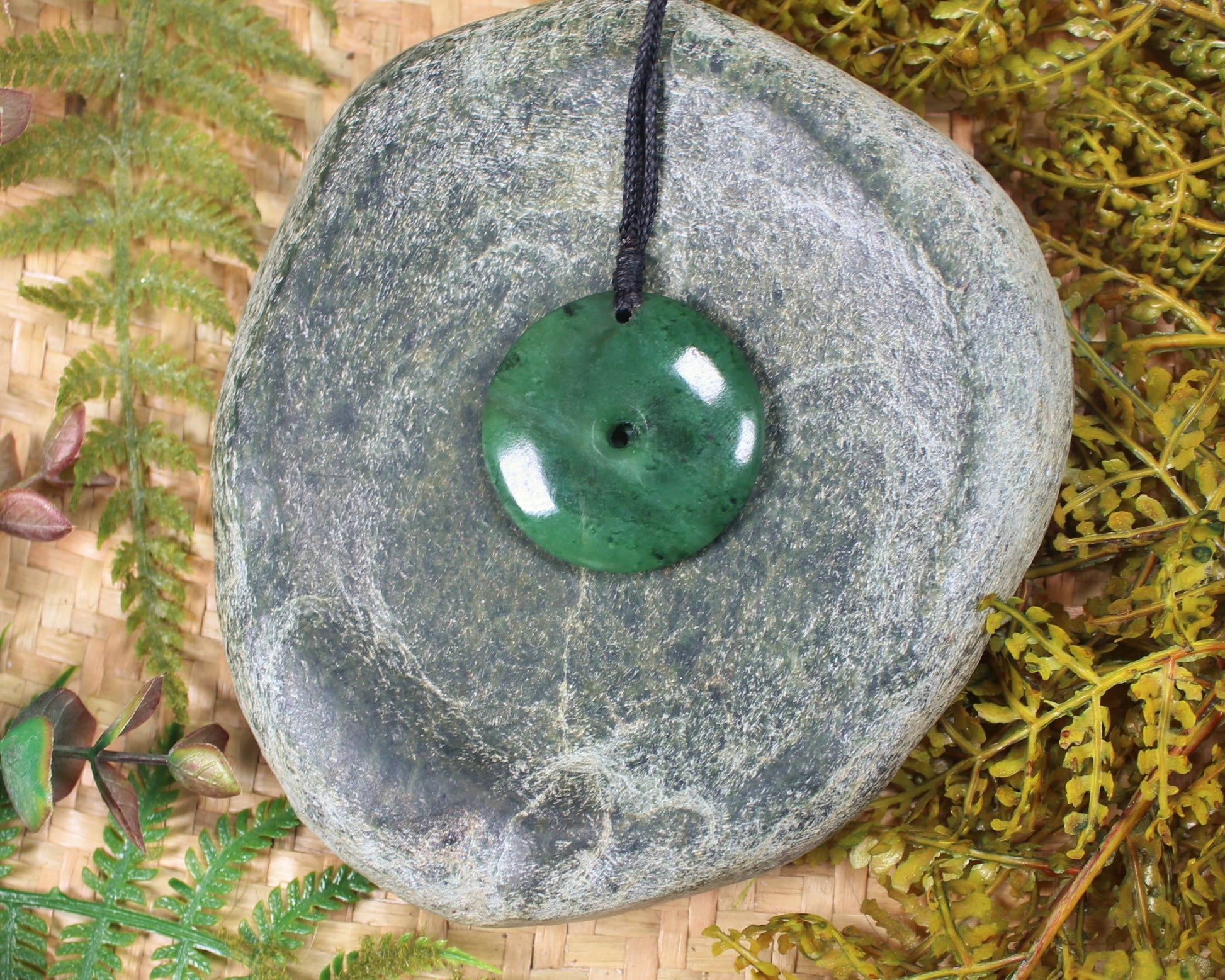 Koru carved from Hapopo Pounamu - NZ Greenstone