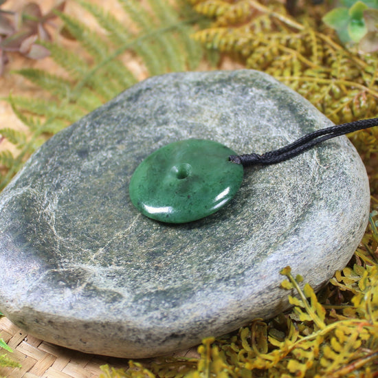 Koru carved from Hapopo Pounamu - NZ Greenstone