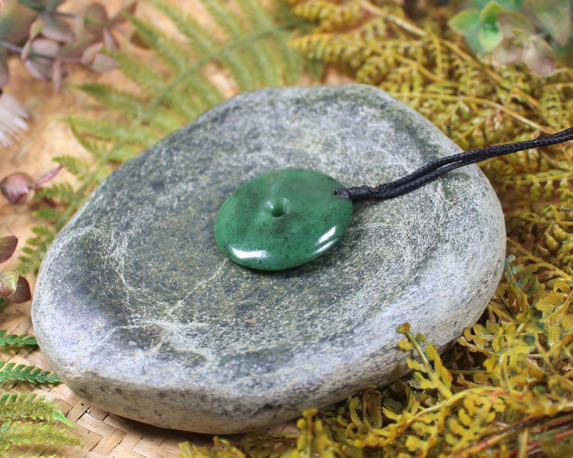 Koru carved from Hapopo Pounamu - NZ Greenstone
