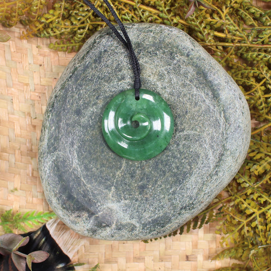 Koru carved from Hapopo Pounamu - NZ Greenstone