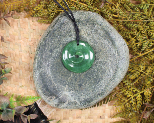 Koru carved from Hapopo Pounamu - NZ Greenstone