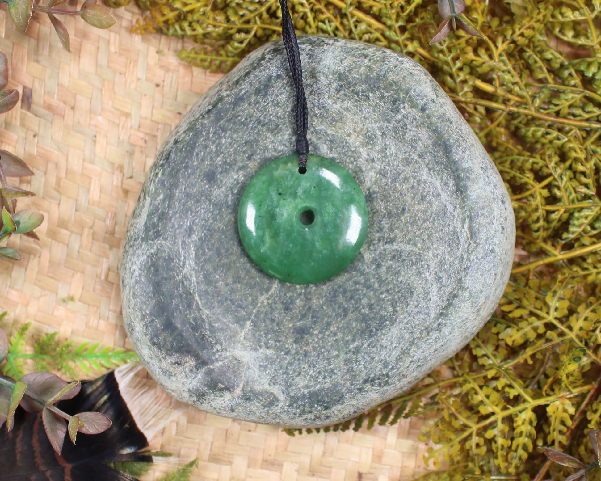 Koru carved from Hapopo Pounamu - NZ Greenstone