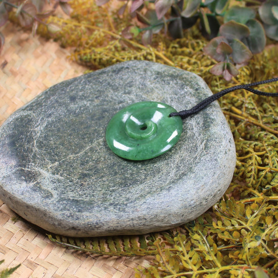 Koru carved from Hapopo Pounamu - NZ Greenstone