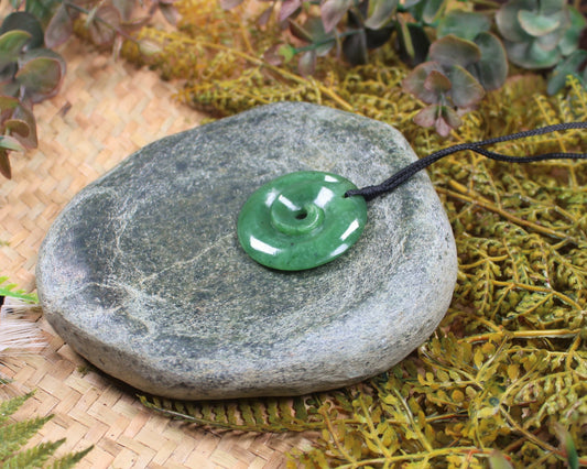 Koru carved from Hapopo Pounamu - NZ Greenstone