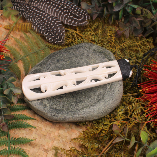 Toki or Adze carved from Beef Bone