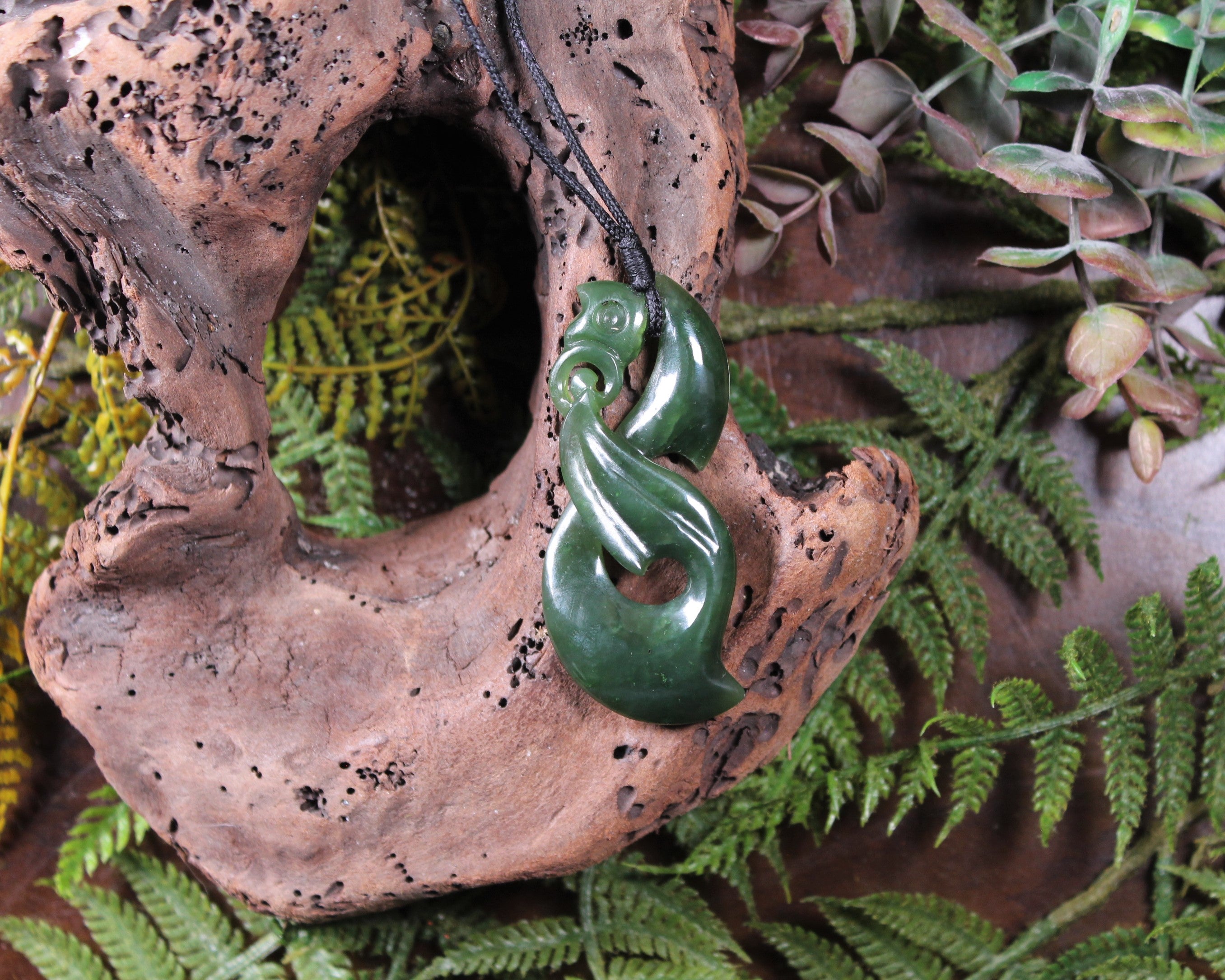 Manaia carved from Hapopo Pounamu - NZ Greenstone