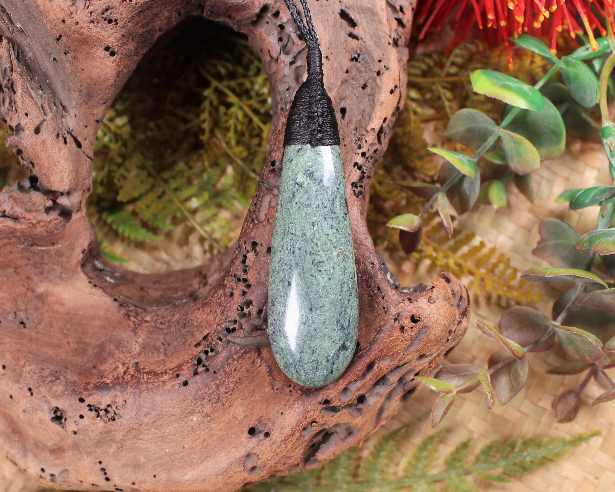 Roimata or Teardrop carved from NZ Serpentine