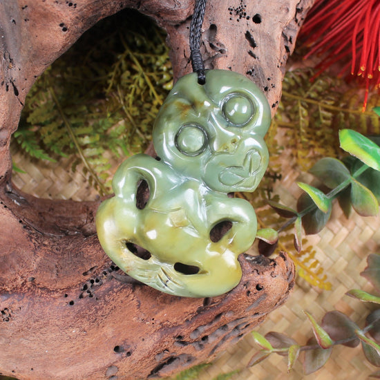 Hei Tiki carved from Inanga Pounamu - NZ Greenstone