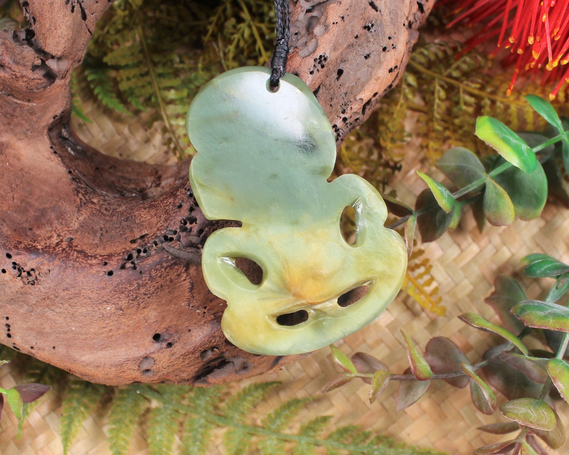 Hei Tiki carved from Inanga Pounamu - NZ Greenstone