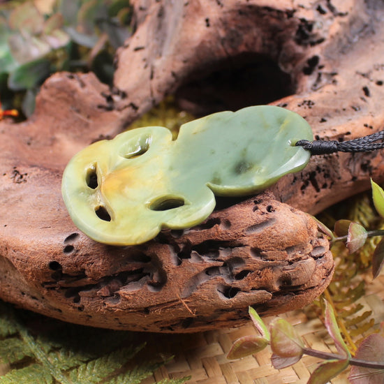 Hei Tiki carved from Inanga Pounamu - NZ Greenstone