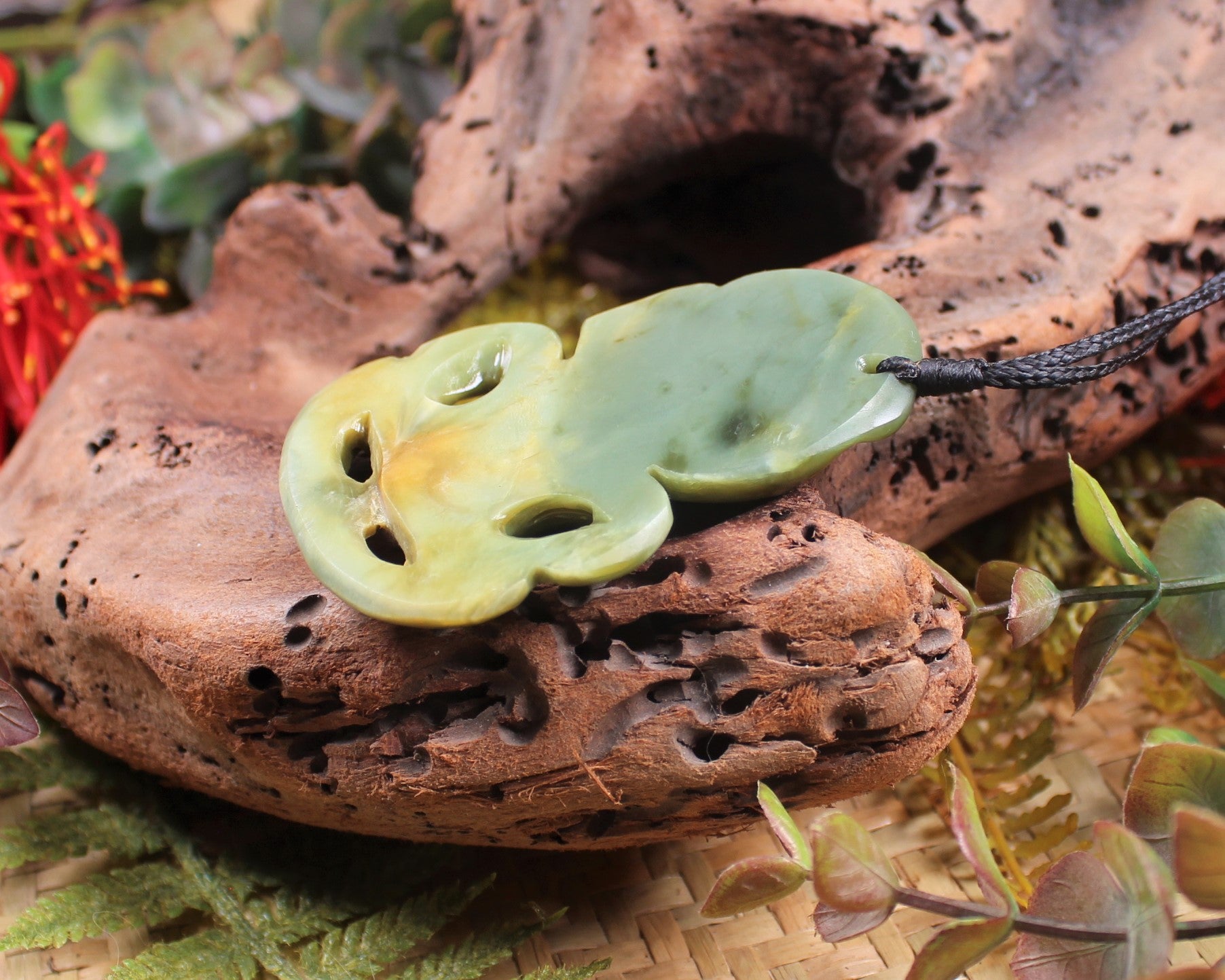 Hei Tiki carved from Inanga Pounamu - NZ Greenstone