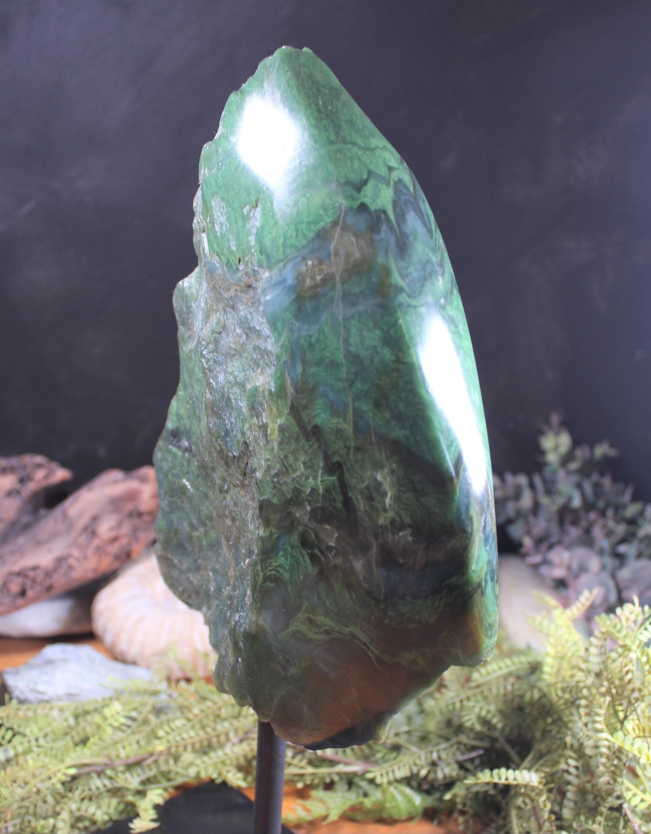 Freeform Pounamu Sculpture - Hapopo Pounamu - NZ Greenstone