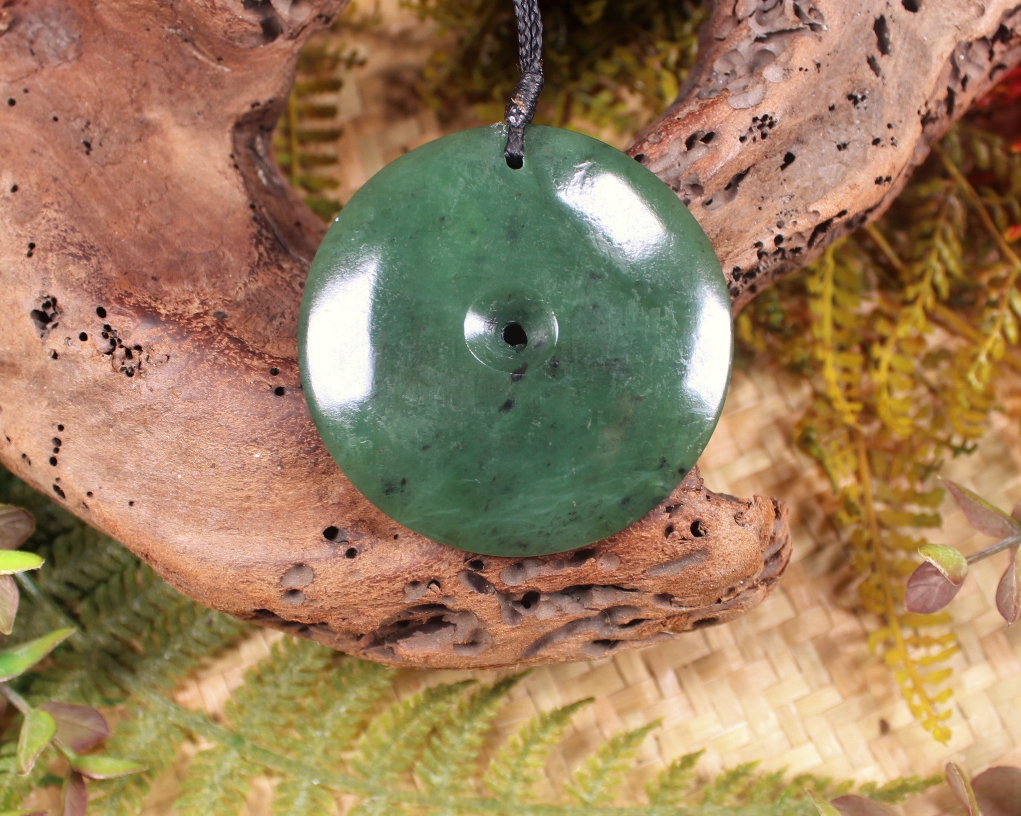 Koru carved from Hapopo Pounamu - NZ Greenstone