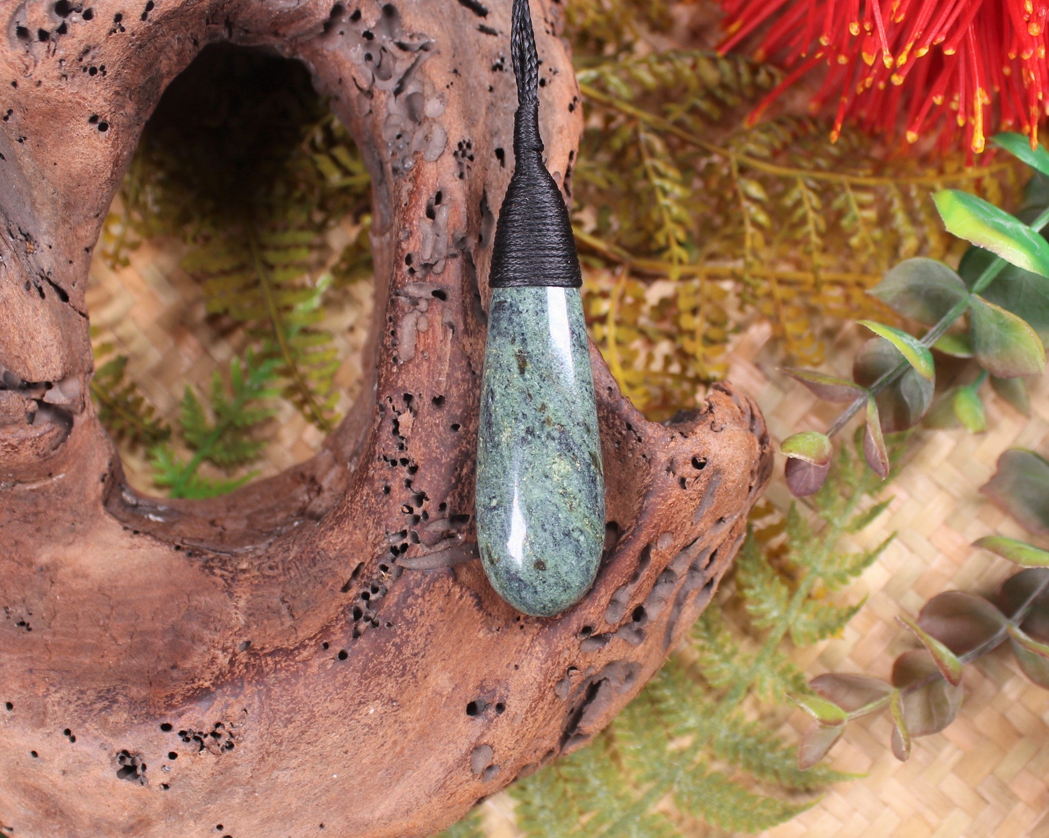 Roimata or Teardrop carved from NZ Serpentine