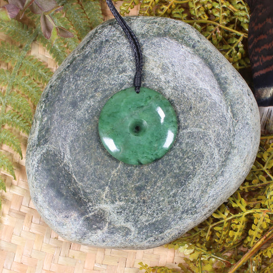 Koru or Spiral carved from Hapopo Pounamu - NZ Greenstone