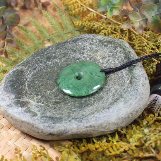 Koru or Spiral carved from Hapopo Pounamu - NZ Greenstone
