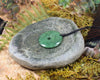 Koru or Spiral carved from Hapopo Pounamu - NZ Greenstone