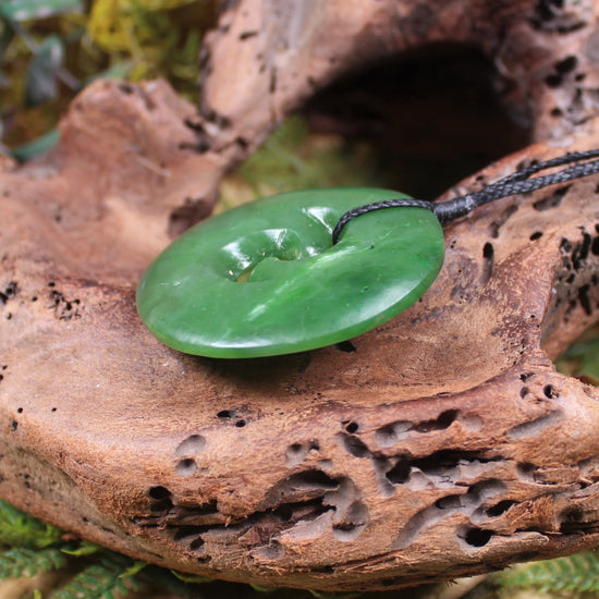 Koru carved from Hapopo Pounamu - NZ Greenstone