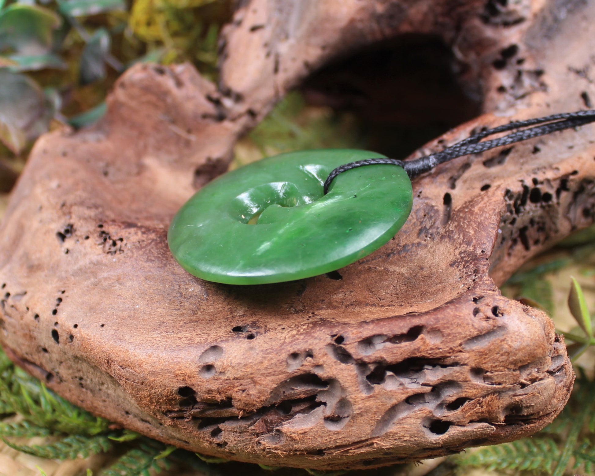 Koru carved from Hapopo Pounamu - NZ Greenstone