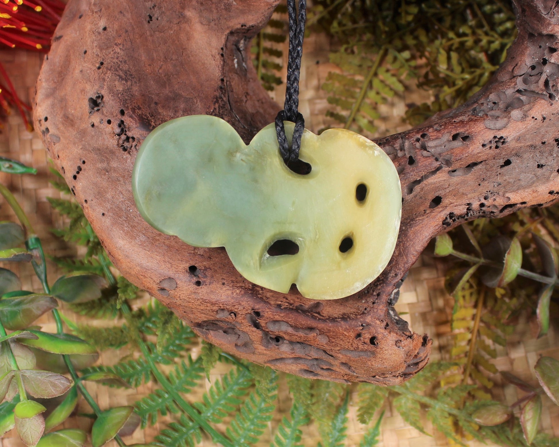 Hei Tiki carved from Inanga Pounamu - NZ Greenstone