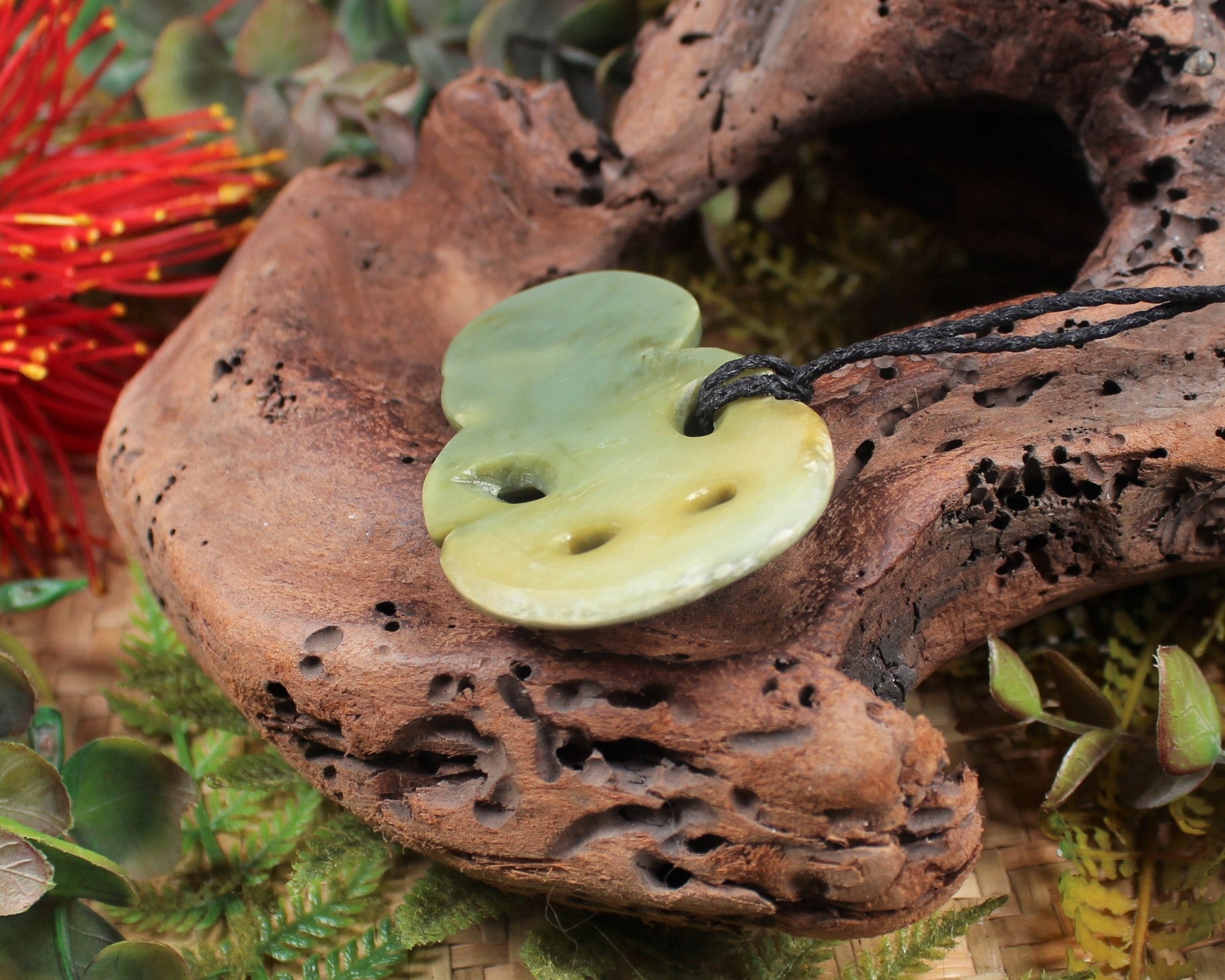 Hei Tiki carved from Inanga Pounamu - NZ Greenstone