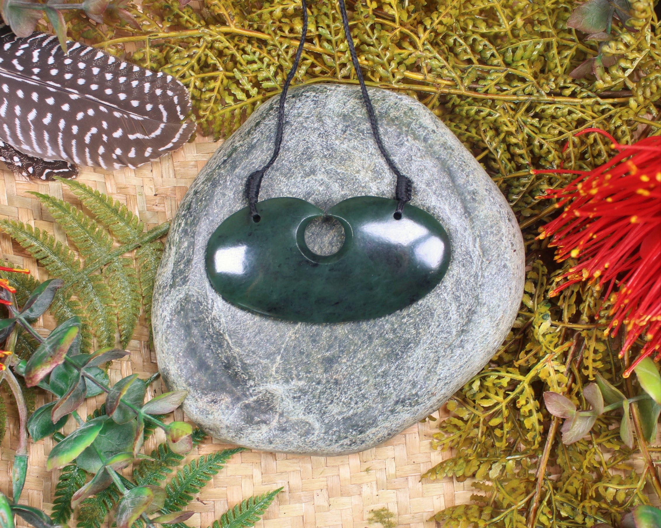 Breastplate or Shield carved from Hapopo Pounamu - NZ Greenstone