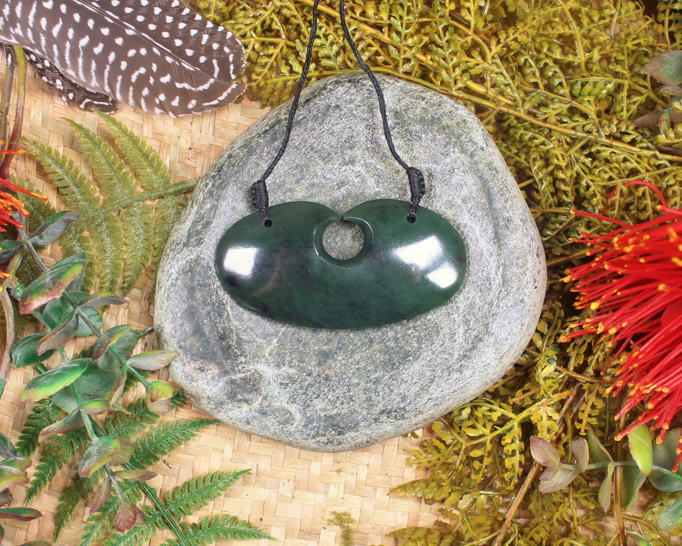 Breastplate or Shield carved from Hapopo Pounamu - NZ Greenstone