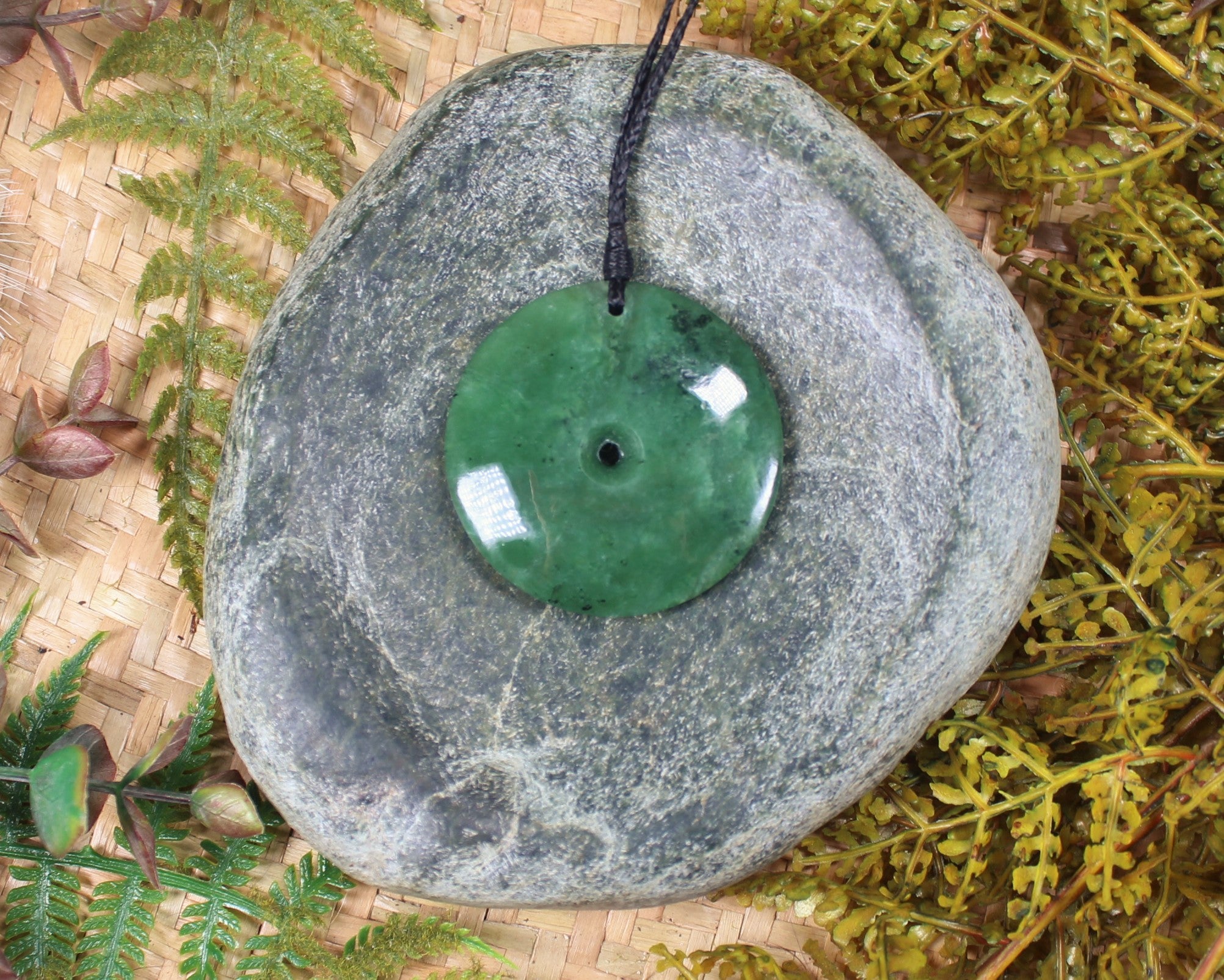 Koru carved from Hapopo Pounamu - NZ Greenstone