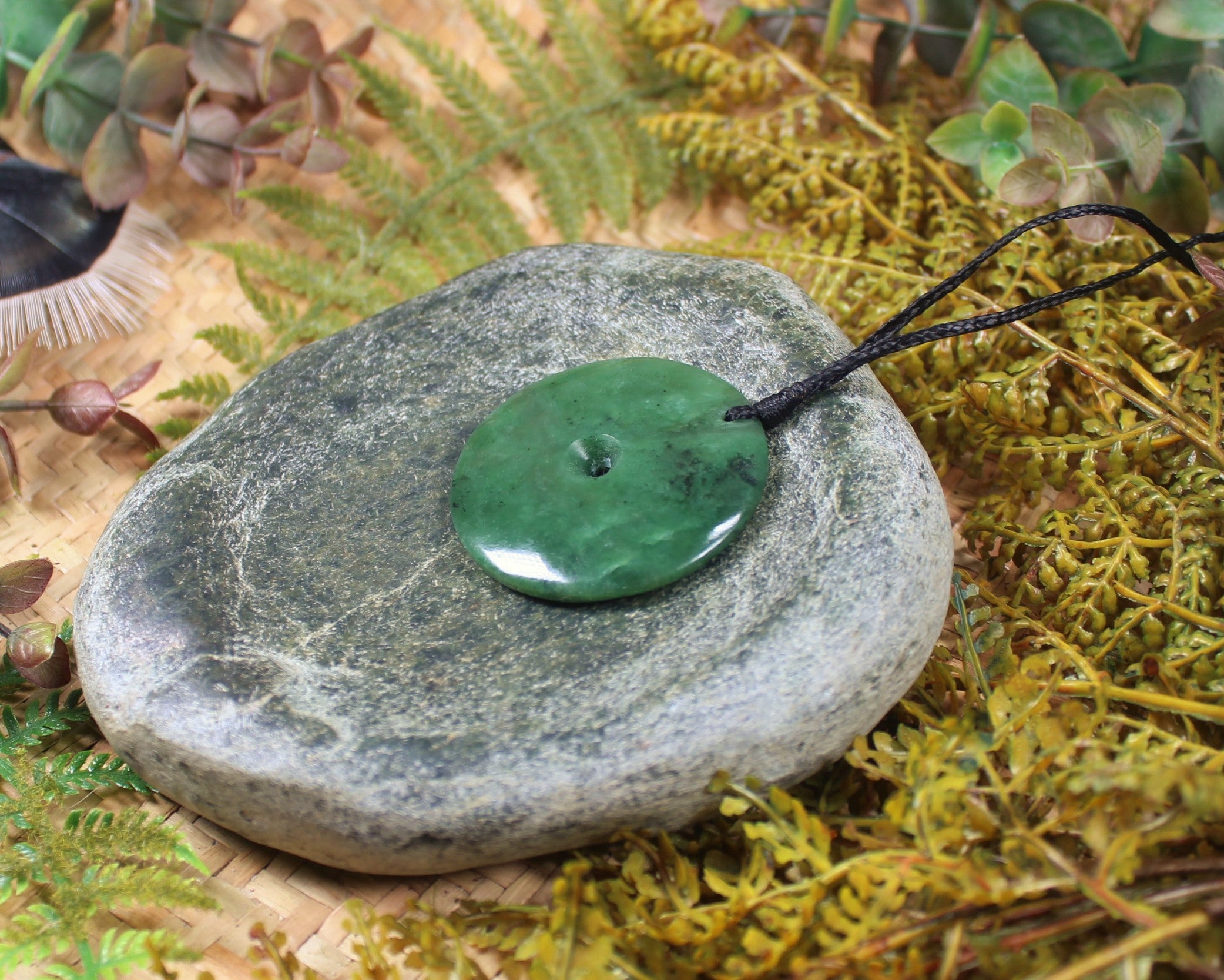 Koru carved from Hapopo Pounamu - NZ Greenstone