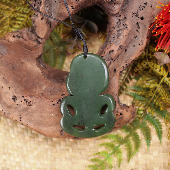 Hei Tiki carved from Hapopo Pounamu - NZ Greenstone