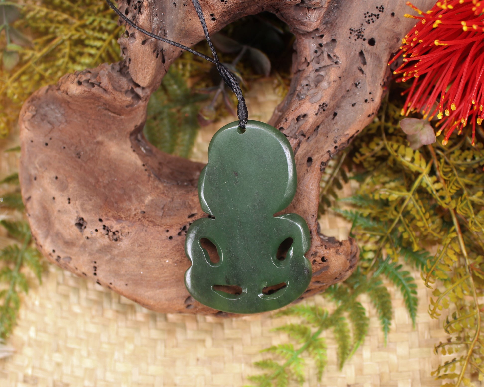 Hei Tiki carved from Hapopo Pounamu - NZ Greenstone