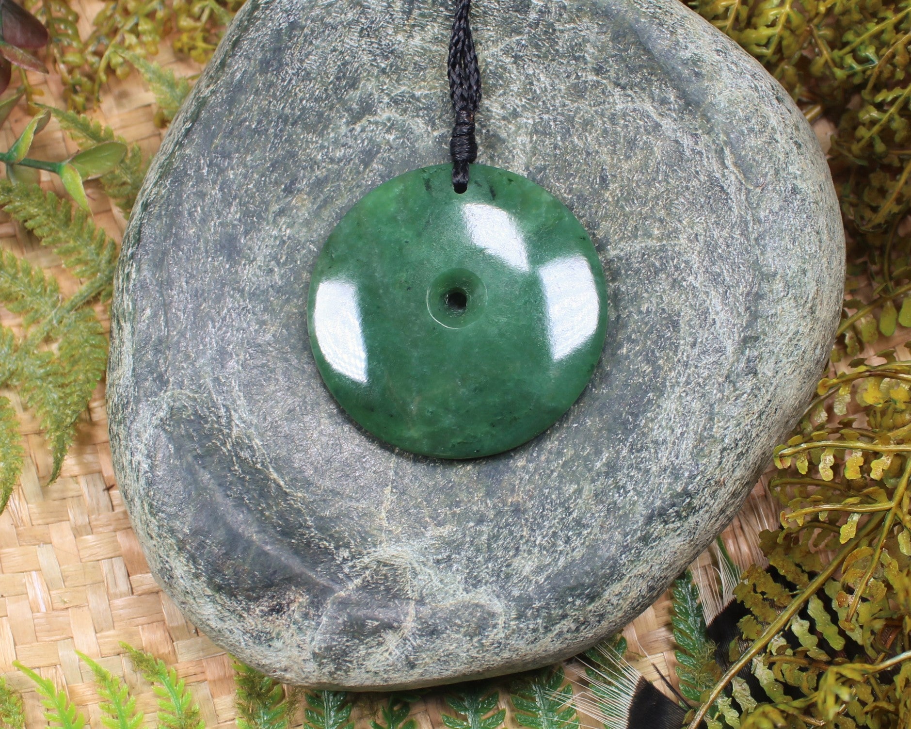 Koru carved from Hapopo Pounamu - NZ Greenstone