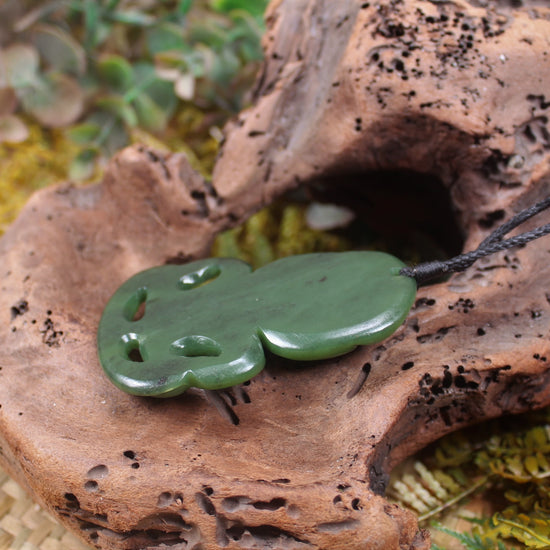 Hei Tiki carved from Hapopo Pounamu - NZ Greenstone