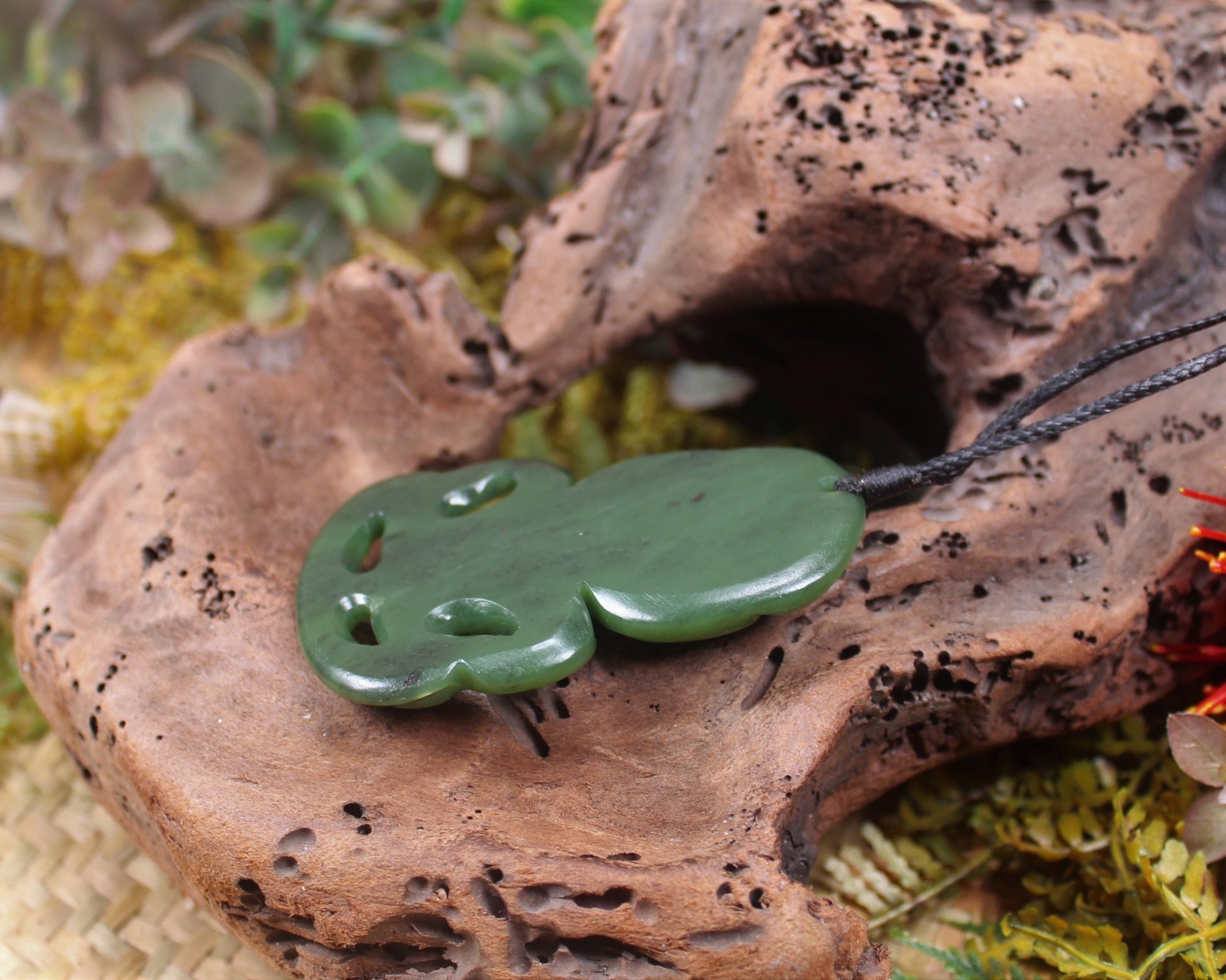 Hei Tiki carved from Hapopo Pounamu - NZ Greenstone