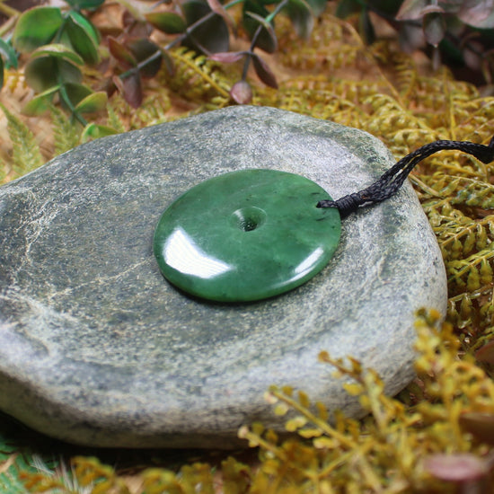 Koru carved from Hapopo Pounamu - NZ Greenstone
