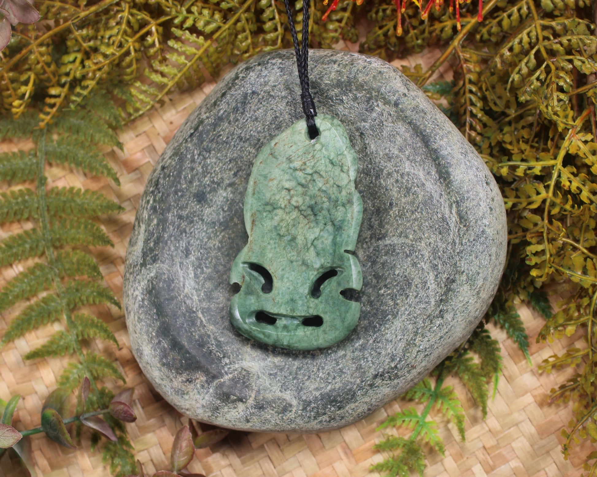 Hei Tiki carved from Inanga Pounamu - NZ Greenstone